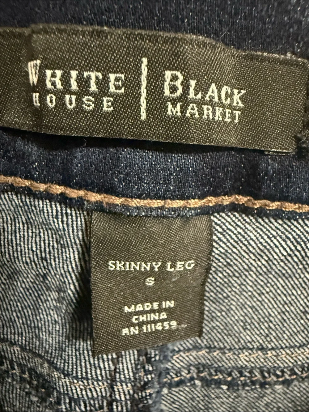 White House Black Market Dark Wash Skinny Jeans Jeggings Quiet Luxury Women's S